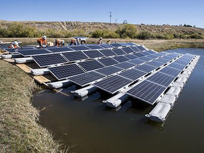vízi napelempark építés